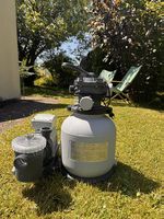 Starke Filterpumpe mit Filterbällen inkl. Salzwassersystem