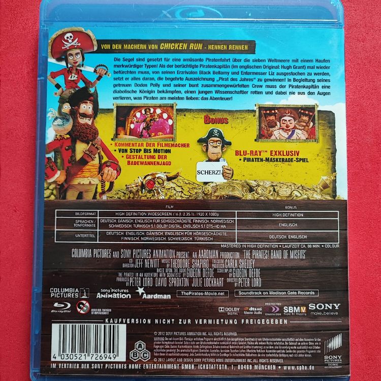 Die Piraten Ein Haufen merkwürdiger Typen Bluray Kaufen auf Ricardo