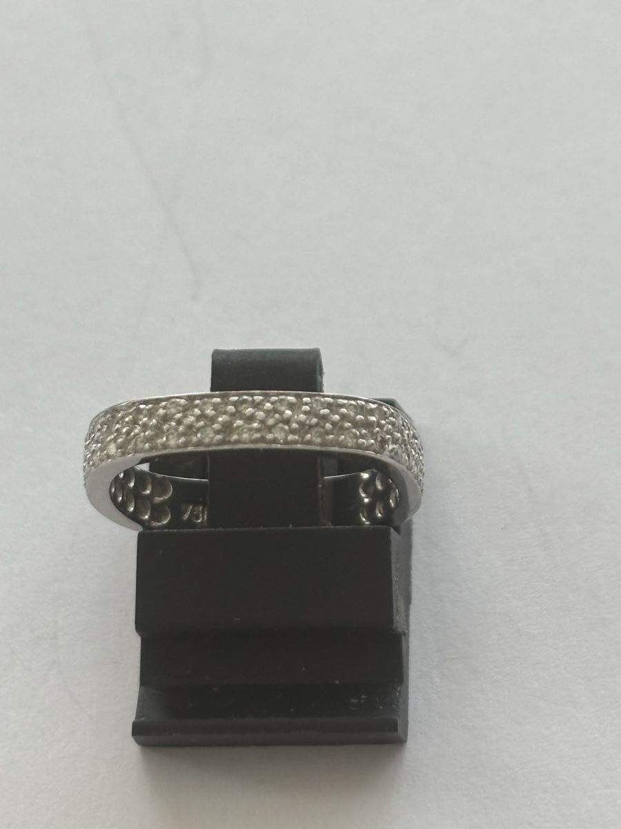 Anelli: Damenring, Weissgold 750 mit Diamanten – Usato da Langnau am Albis venduto da flusspflege 2