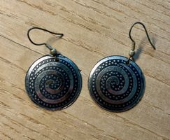 Schmuck Ohrringe Spirale Muster 🌀