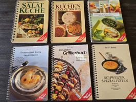 Betty Bossi Kochbuecher Set 6 Stueck gebraucht