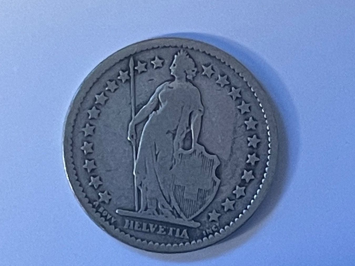 Alle Münzen: 2 Fr 1879 – Gebraucht aus Erlach von rsci 1