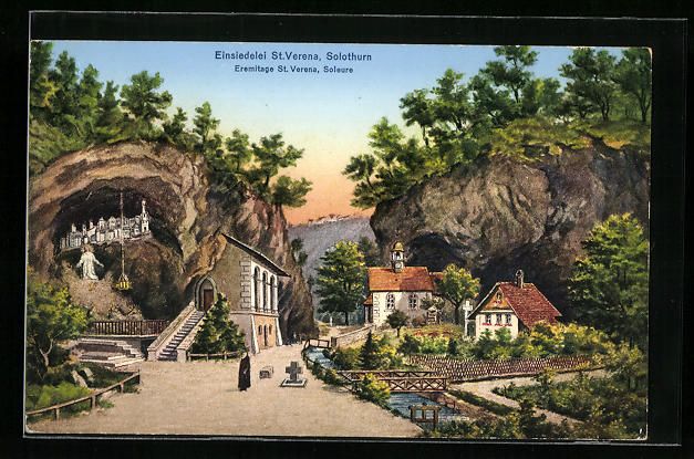 Cartoline postali: AK Solothurn, Einsiedelei St. Verena – Usato da Berlin venduto da bartko-reher