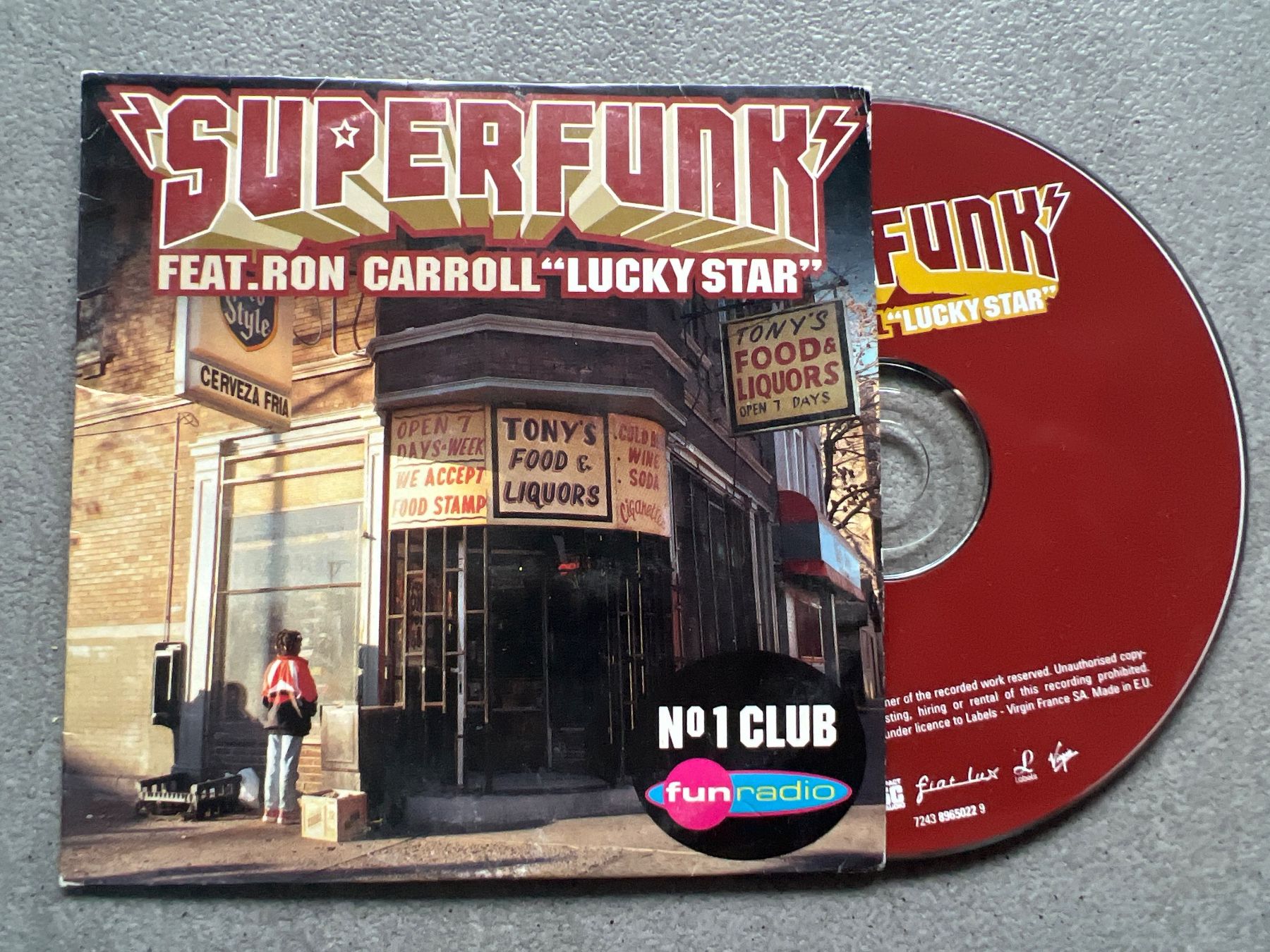 CDs: CD 2 titres Superfunk feat.Ron Carroll « lucky star » – D'occasion à Bouveret par Feelgoodtrading