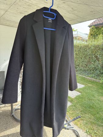 Zara Mantel schwarz klassisch Grösse S guter Zustand