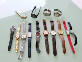 Lot de 14 montres à quartz 
