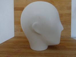 Kopf einer Schaufensterpuppe, 22 cm hoch