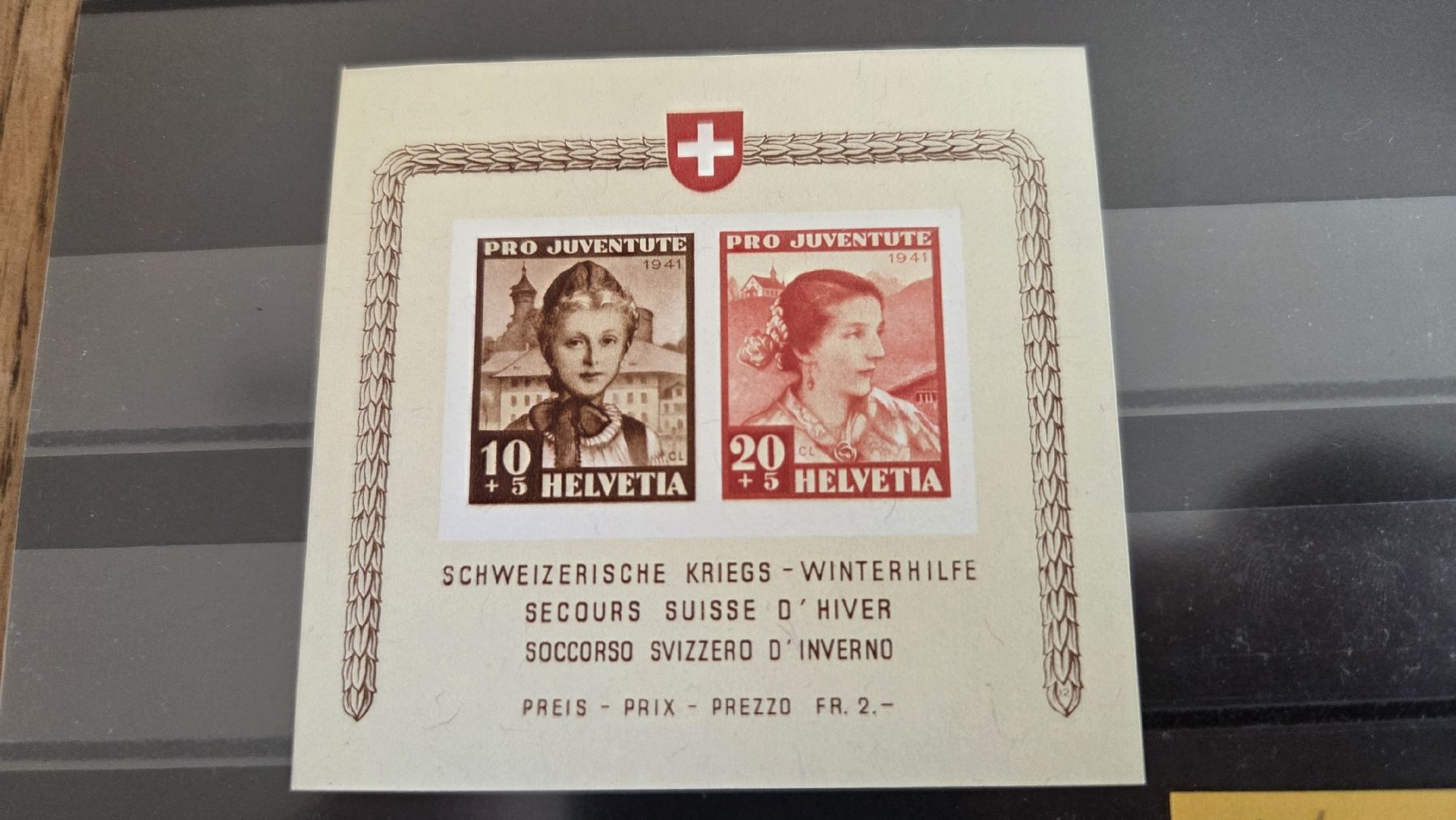 Alle Briefmarken: 1941 Pro Juventute Block Postfrisch – Gebraucht aus Arni AG von Moth68