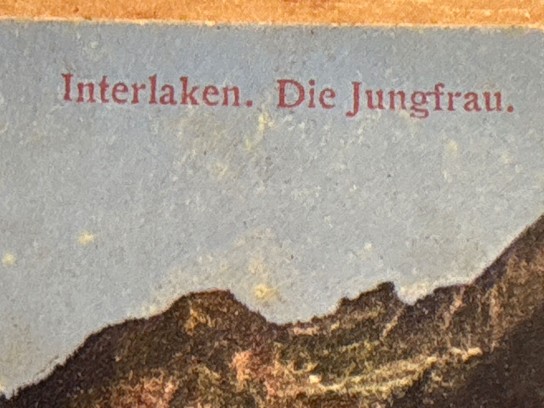 Cartoline postali: Alte Ansichtskarte Interlaken, Jungfrau - Selten! – Usato da Ibach venduto da lisch3 1