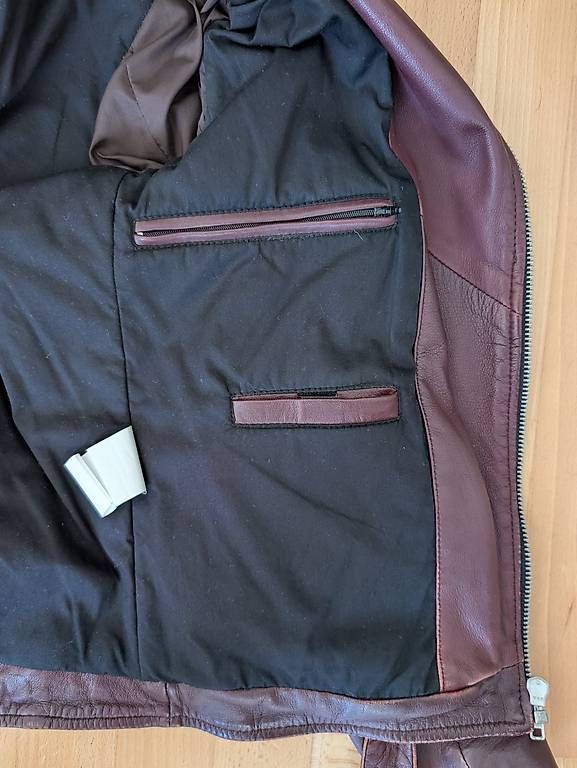 Giacche: Bordeaux Echtlederjacke Herren S - Serge Pariente – Usato da St. Gallen venduto da notenea 3