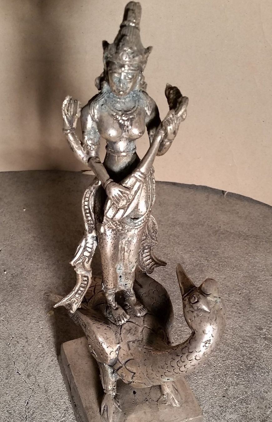 Figuren: Figur aus Metall; Vishnu mit Garuda – Gebraucht aus Herrliberg von AlexandraBopp