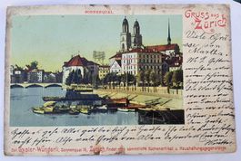 Gruss aus Zürich 1902 - Sonnenquai