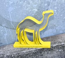 WERBEDISPLAY Camel METALL - PLEXI Höhe 33cm