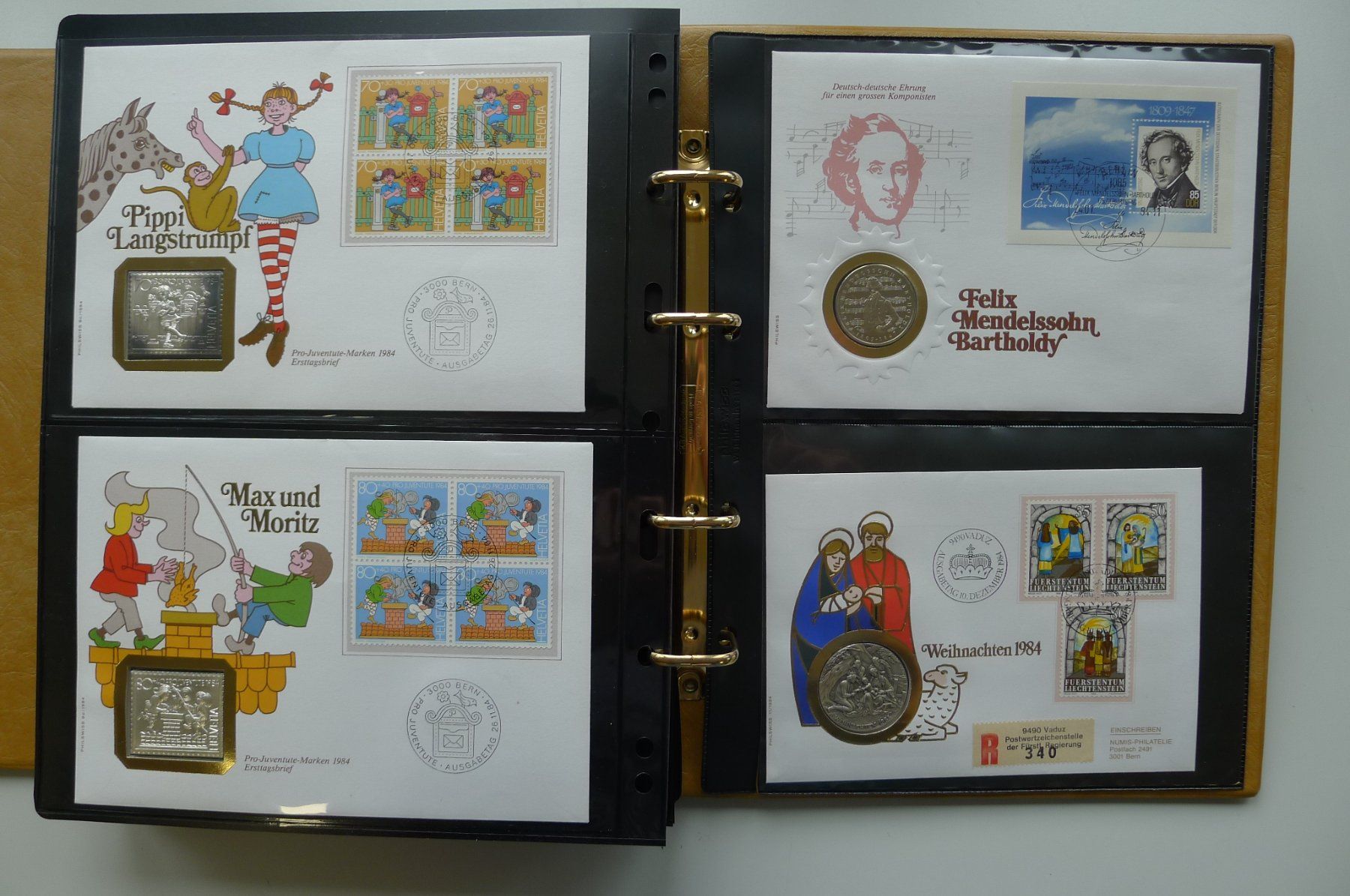 Alle Münzen: 1975-2008, einmalige Sammlung NUMISBRIEFE: 22 Alben +SILBER – Gebraucht aus Sursee von Luzernerraute 3