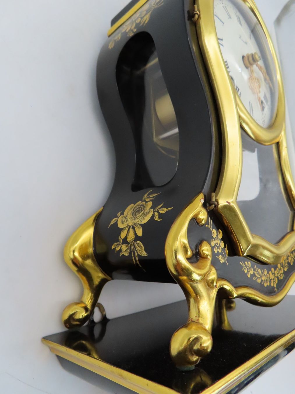 Zenith Orologi da terra & Orologi da parete: Zenith Pendeluhr Schwarz Gold – Usato da Reinach BL venduto da WBZ-Flohmarkt 3