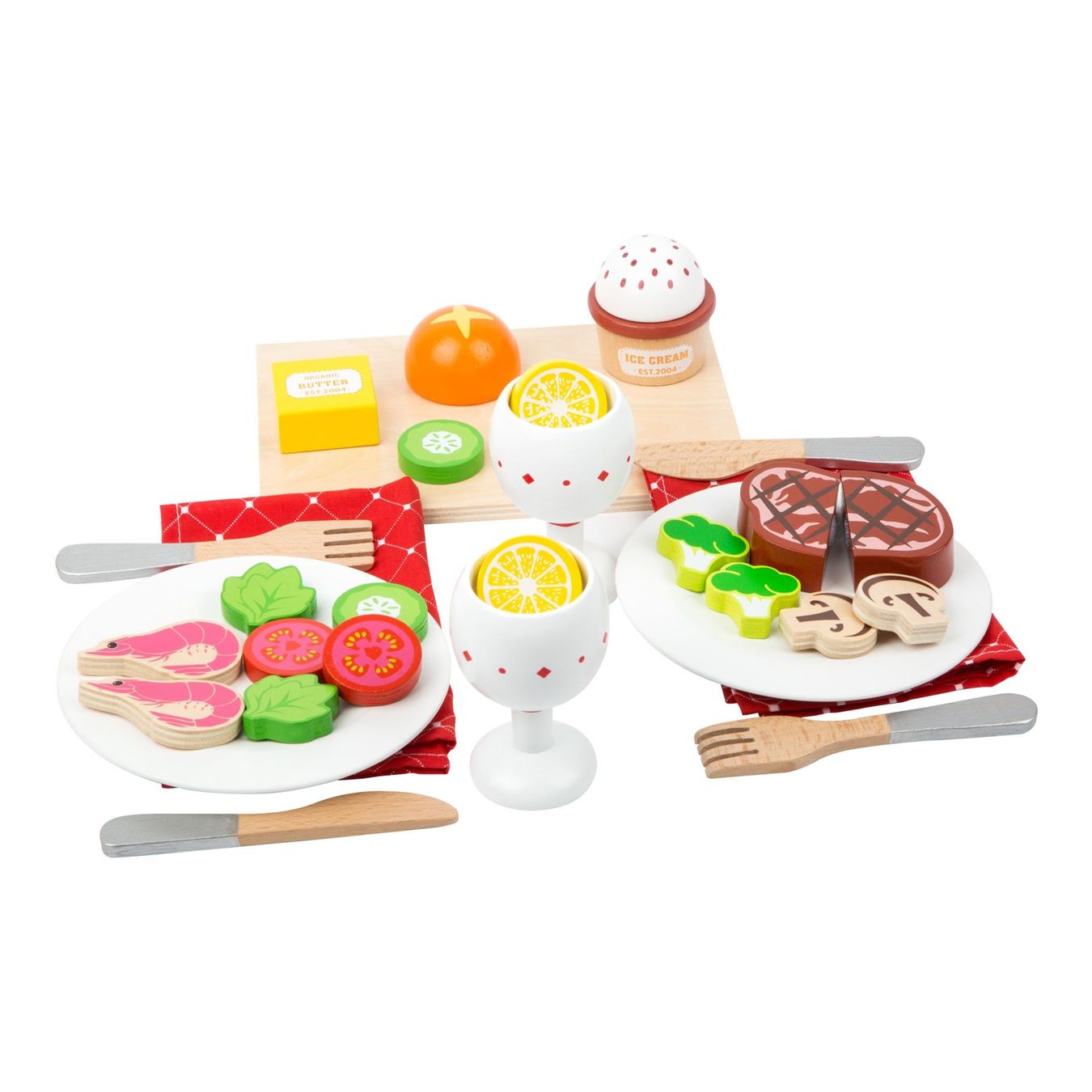 Giocattoli: Kinderküche Spielset Dinner - Speiseset – Nuovo e nell'imballaggio originale da Wettingen venduto da Swala