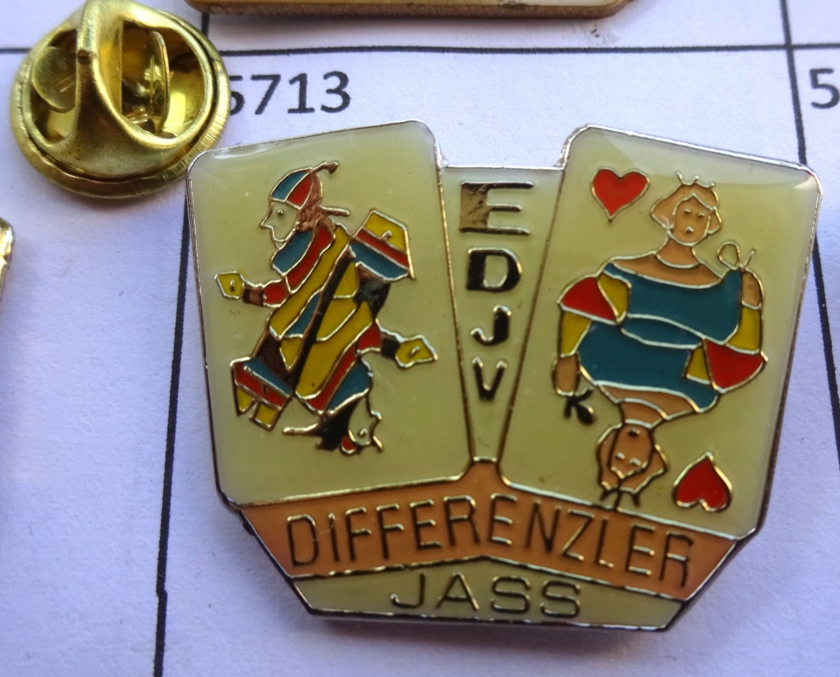 Plaquettes & Badges: Pin DIVERENZLER  Jass  EDJV – D'occasion à Utzenstorf par BUtter81