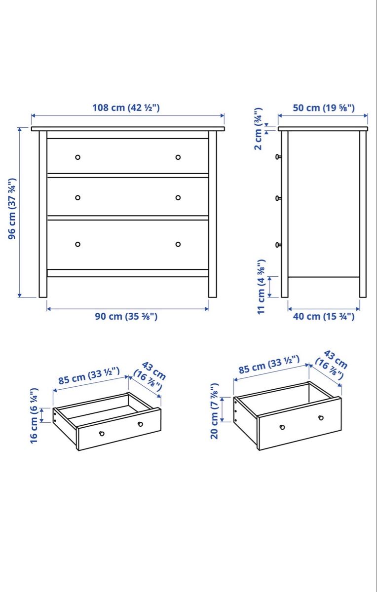 Kommoden: Hemnes Kommode 3 Schubladen Weiss – Gebraucht aus Emmenbrücke von D00na8893 2