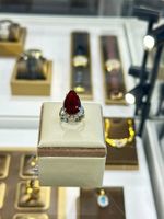18 Karat - 750 Weissgoldring mit Diamanten