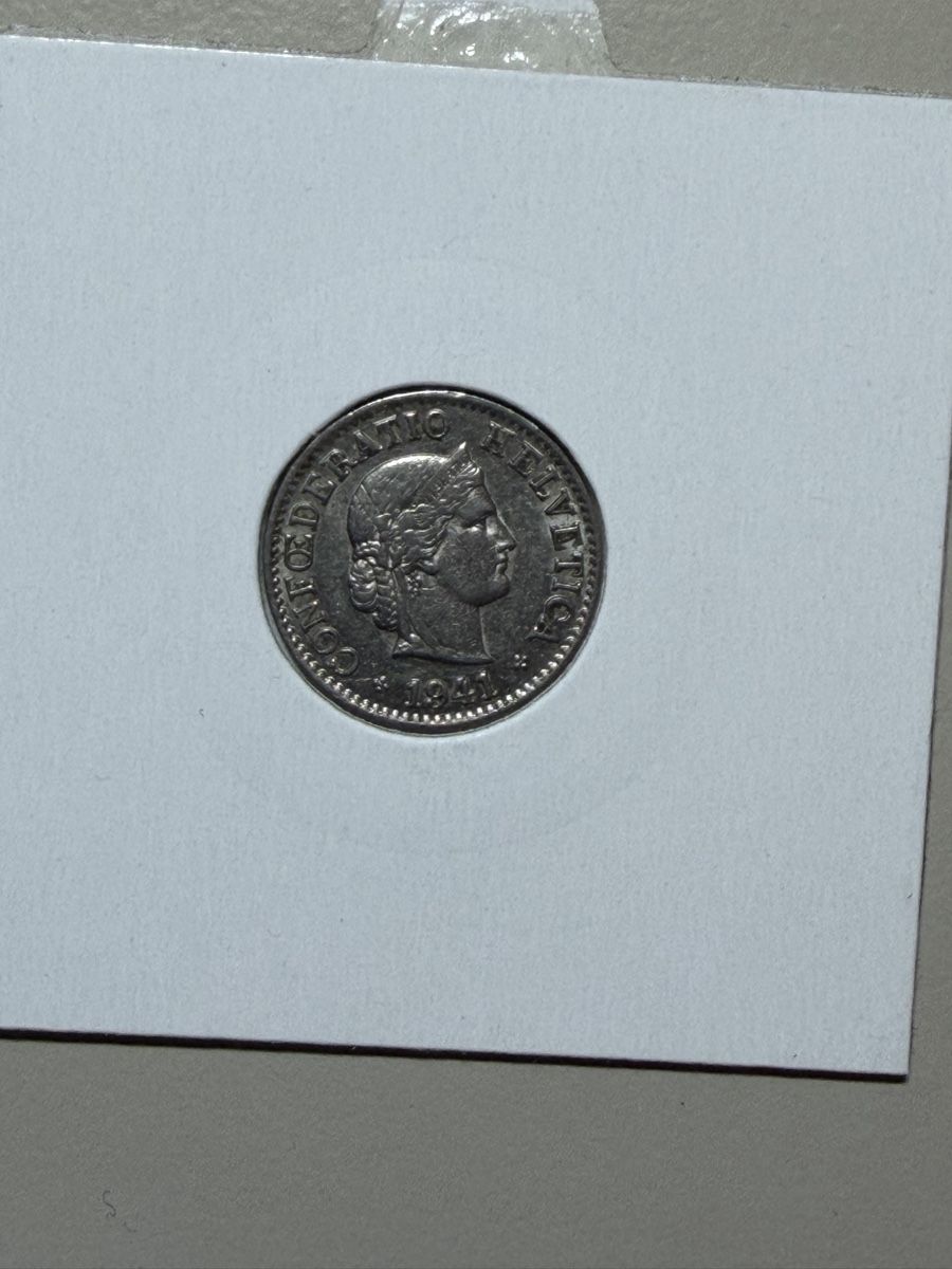 Alle Münzen: CH - 5 cts - 1941 – Gebraucht aus Payerne von Mike1682 1