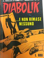 DIABOLIK .. E NON RIMASE NESSUNO inedito N° 13 1982 ( XXI )