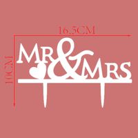 NEUER Torten Topper MR & MRS uni weiss - 200841