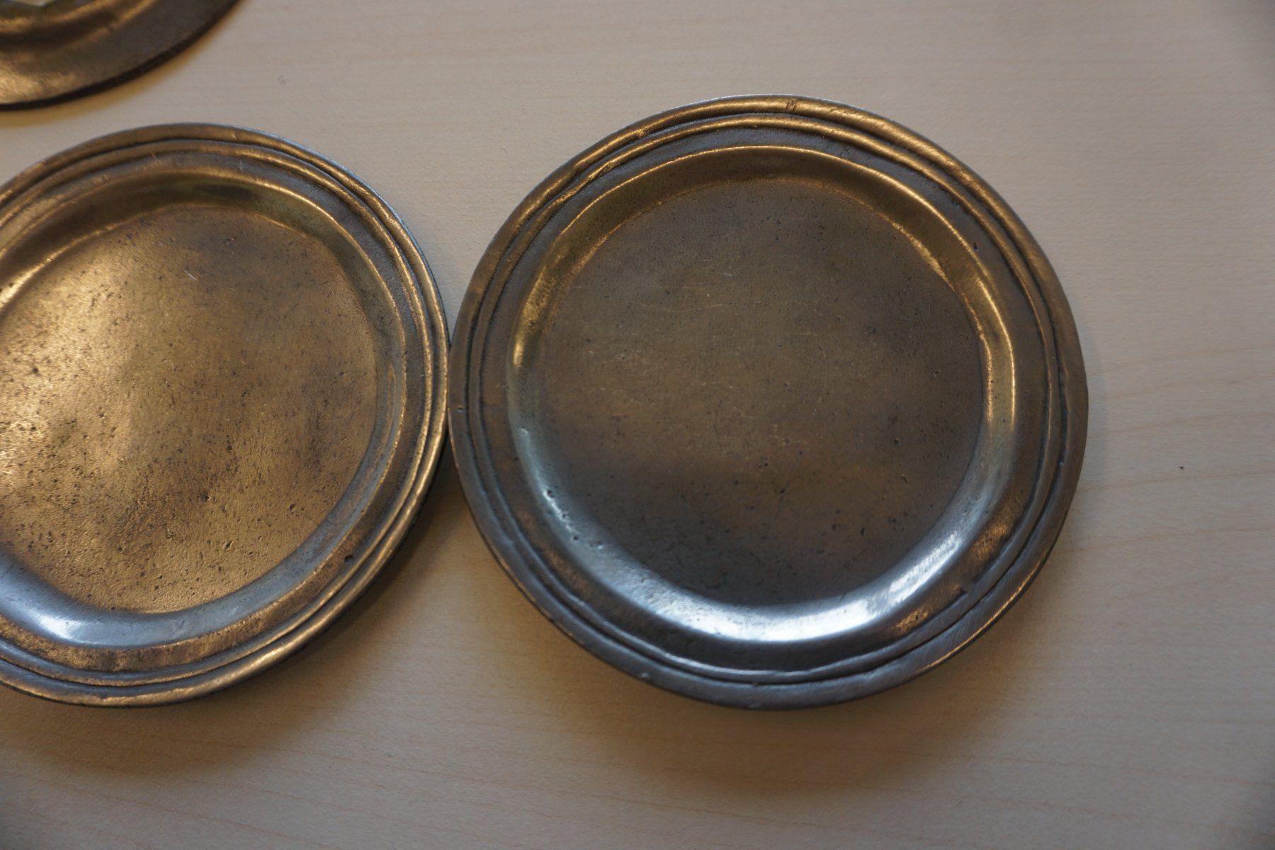 Untersetzer: Zinn Becher Untersetzer, Durchmesser 11cm, 6er Set – Neu (gemäss Beschreibung) aus Giswil von sowo60 1