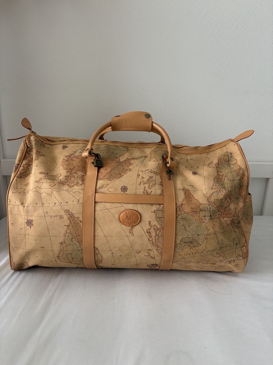 Taschen: Reisetasche Weltkartenmotiv – Gebraucht aus Lachen SZ von isa_zq6c