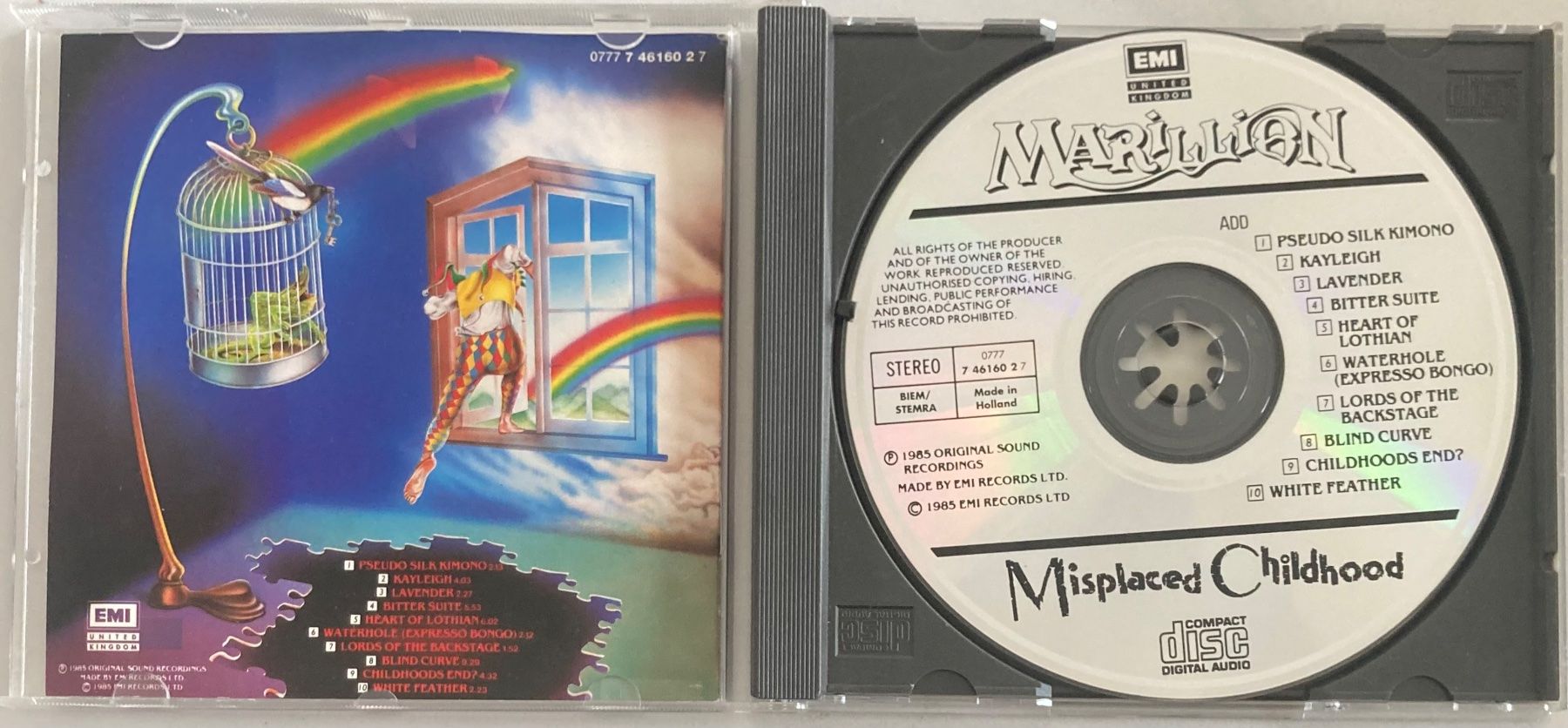 CD: MARILLION - MISPLACED CHILDHOOD – Usato da Poliez-Pittet venduto da Newtown-Records 2