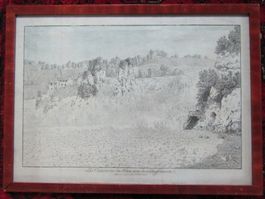 Rheinfall Umrissstich von J. J. Bidermann
