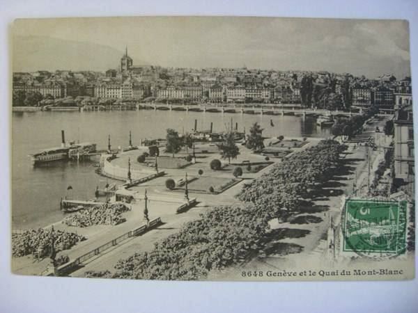 Cartoline postali: AK  Genève et le Quai du Mont Blanc – Usato da Gundetswil venduto da Egro01