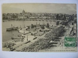 AK  Genève et le Quai du Mont Blanc
