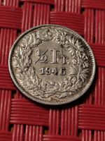 seltene 50rappen silber münze von 1946 (gleichstehen)