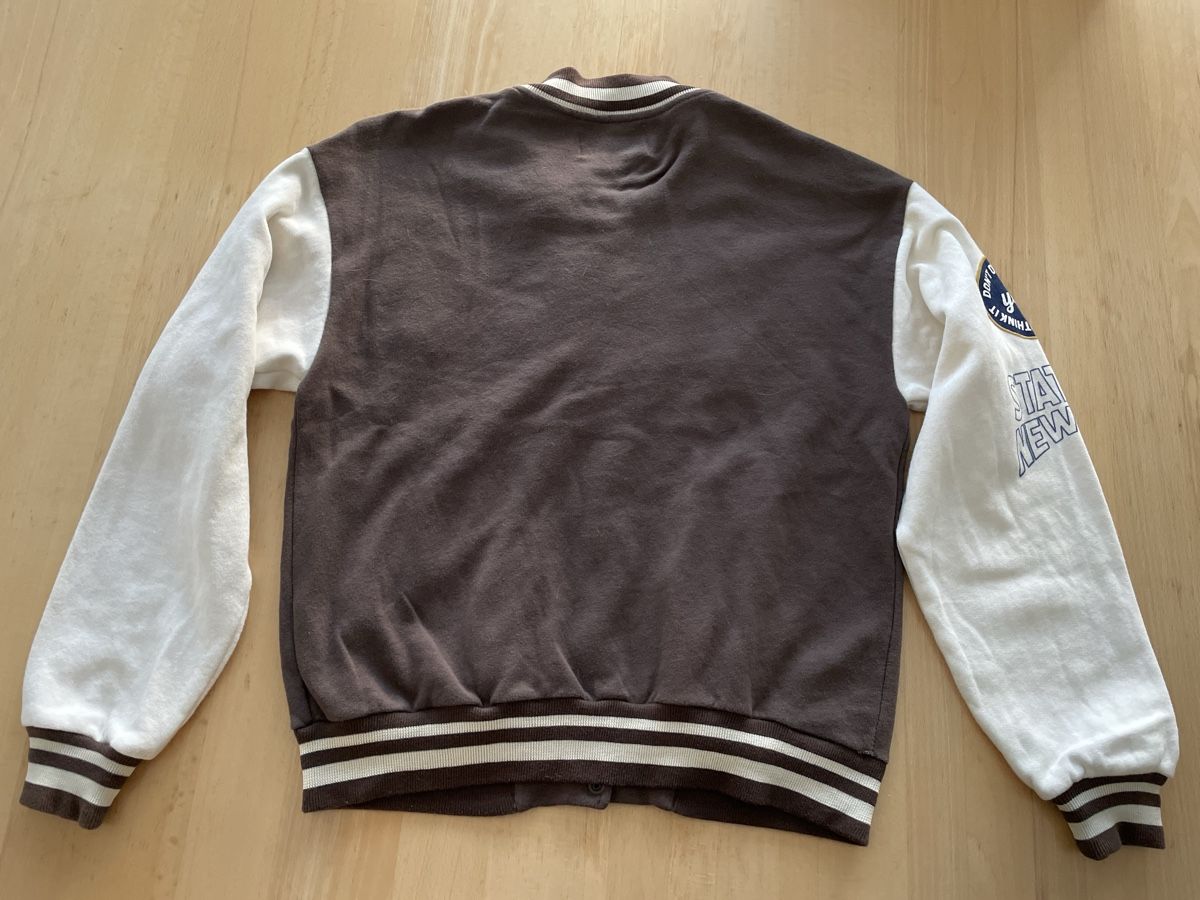 Pull&Bear Giacche: Pull&Bear Veste universitaire marron et crème, taille S – Usato da Ins venduto da Nick63 1