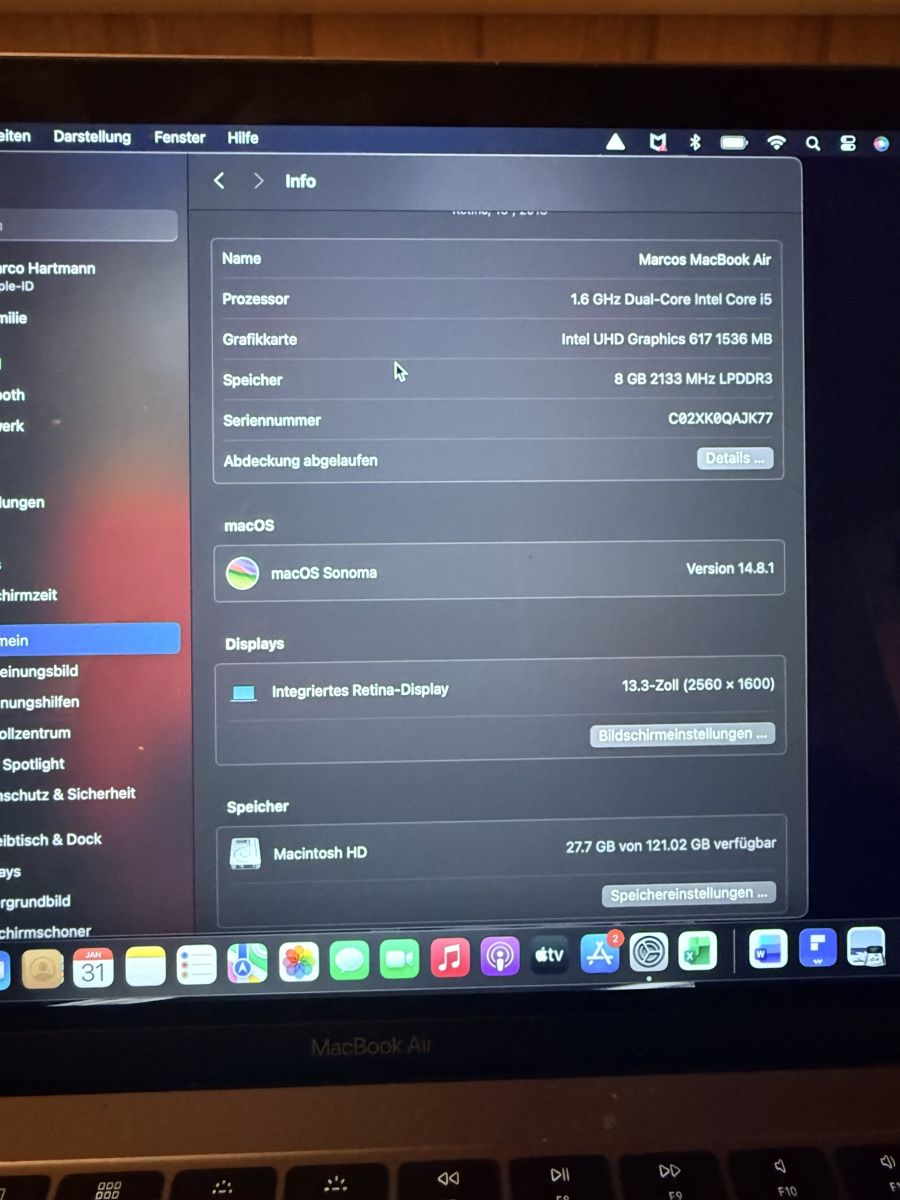 Apple Notebooks: Apple MacBook Air 13" (2018) – Neu (gemäss Beschreibung) aus Turbenthal von Marco_Hartmann_1995 2