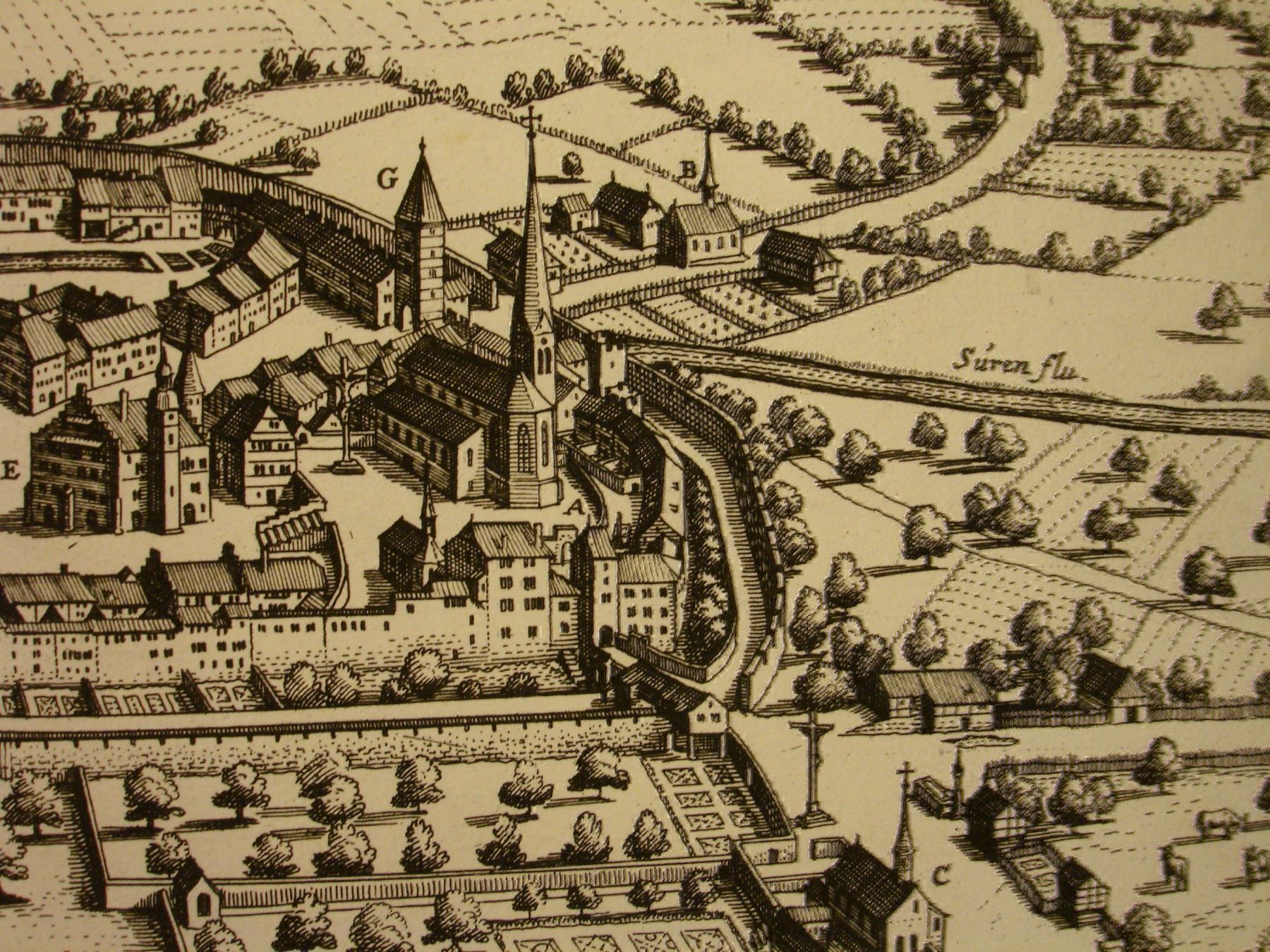 Incisioni: SURSEE, KUPFERSTICH 1654 – Usato da Grüningen venduto da Kartensammler 5