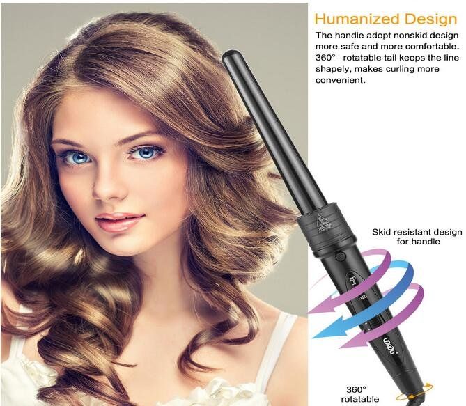 Piastre & Arricciacapelli: DoDo Interchangeable 5 & 6 in 1 Ceramic Curler Set - WIE NEU – Nuovo (secondo la descrizione) da Zürich venduto da PJKlingel 5