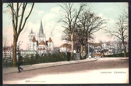 AK Lausanne, Cathédrale, 1907