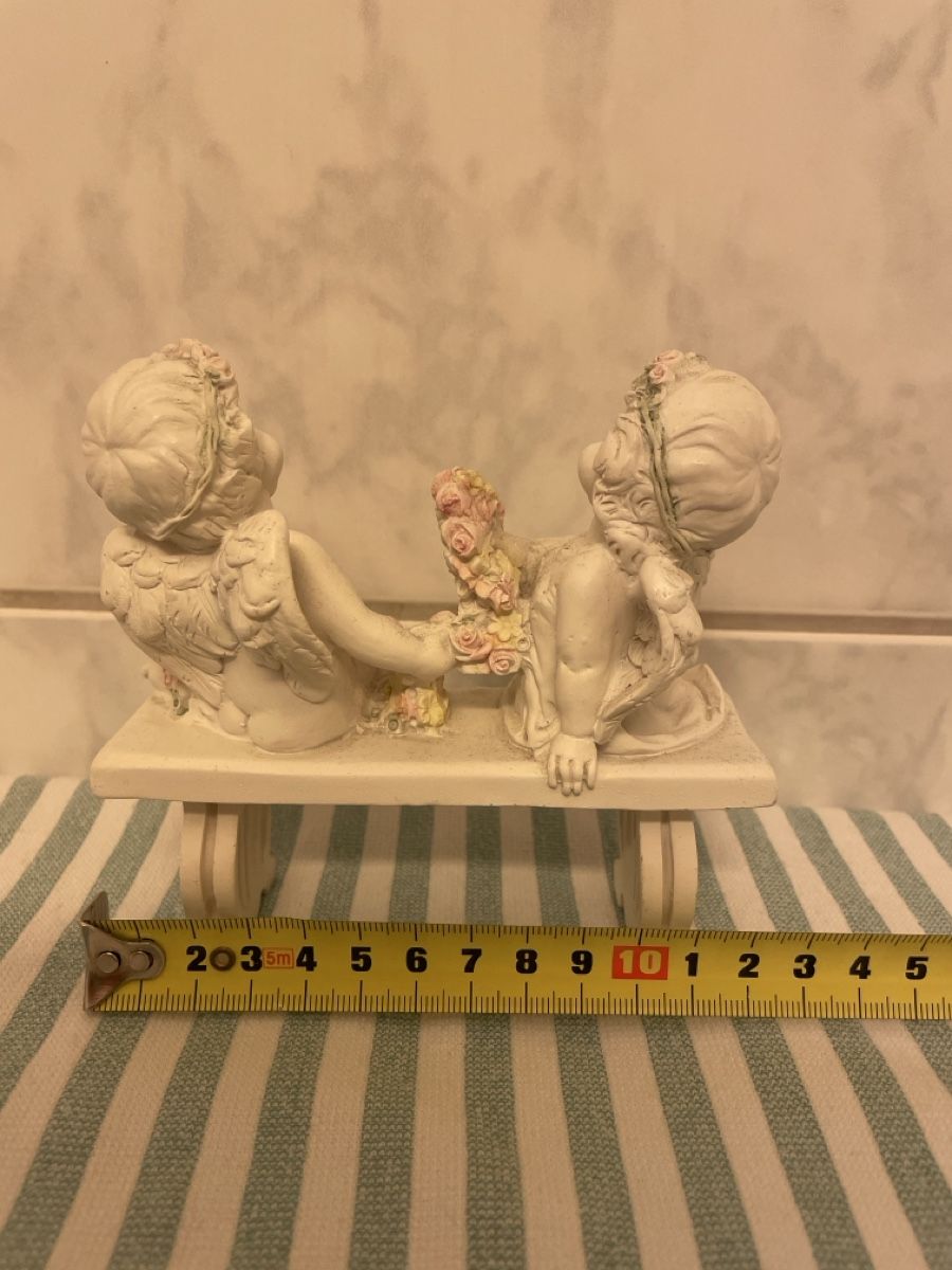 Tutte le decorazioni: Engel Figur mit Blumenkranz, Vintage Look – Usato da Zürich venduto da Hikaru07Japan 1