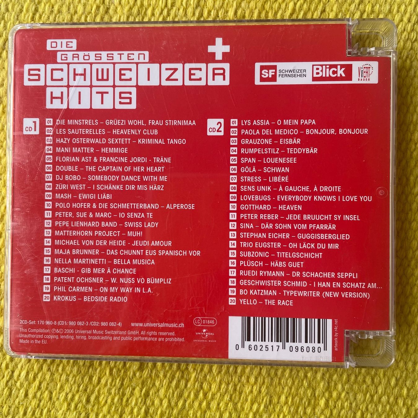 CDs: DIE GRÖSSTEN SCHWEIZER HITS-2CD TEIL 1 40 ORIGINAL HITS – Gebraucht aus Rorschacherberg von CD-Roli 1