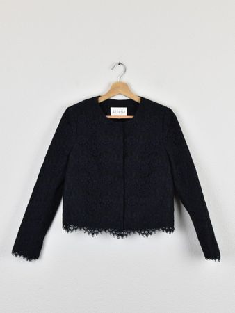 Claudie Pierlot Jacke/Blazer, Gr.36, blau mit Spitze