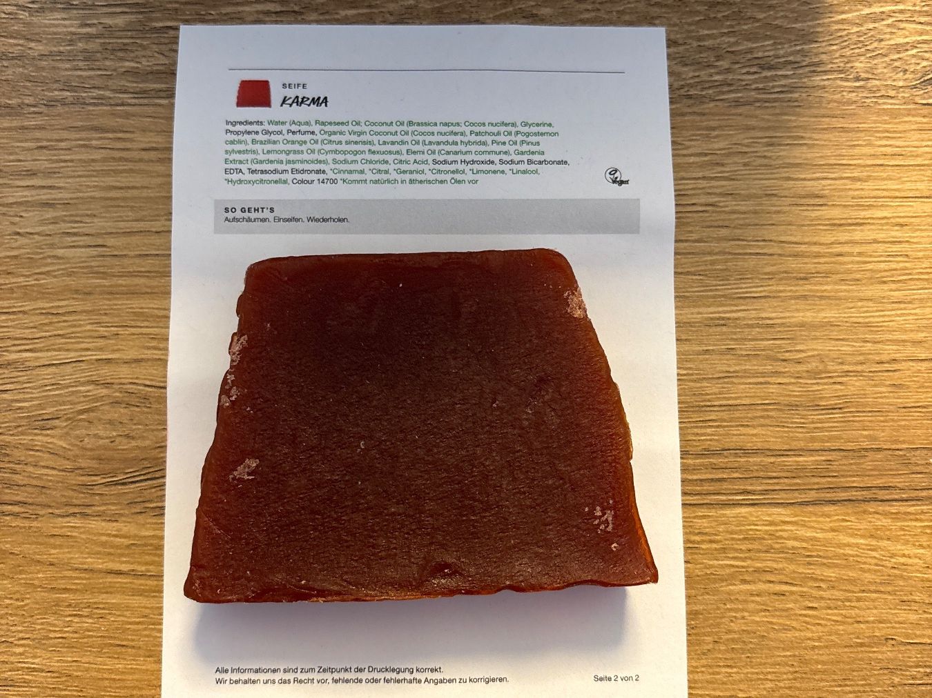Lush Doccia: LUSH KARMA Seife – Nuovo (secondo la descrizione) da Bülach venduto da ter_6jf8