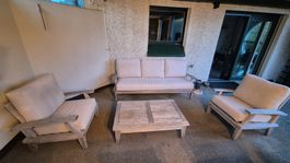 Garten Lounge Teakholz 4-teilig 