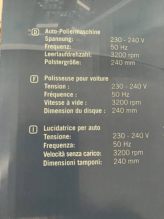 Schleifen & Polieren: Poliermaschine – Neu und originalverpackt aus Honau von fr3 1