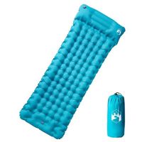 Matelas de camping autogonflant avec oreiller 1 personne ble