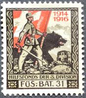 Füsilier Bat 31, weiss, 1.WK, Wi 3.Div 19