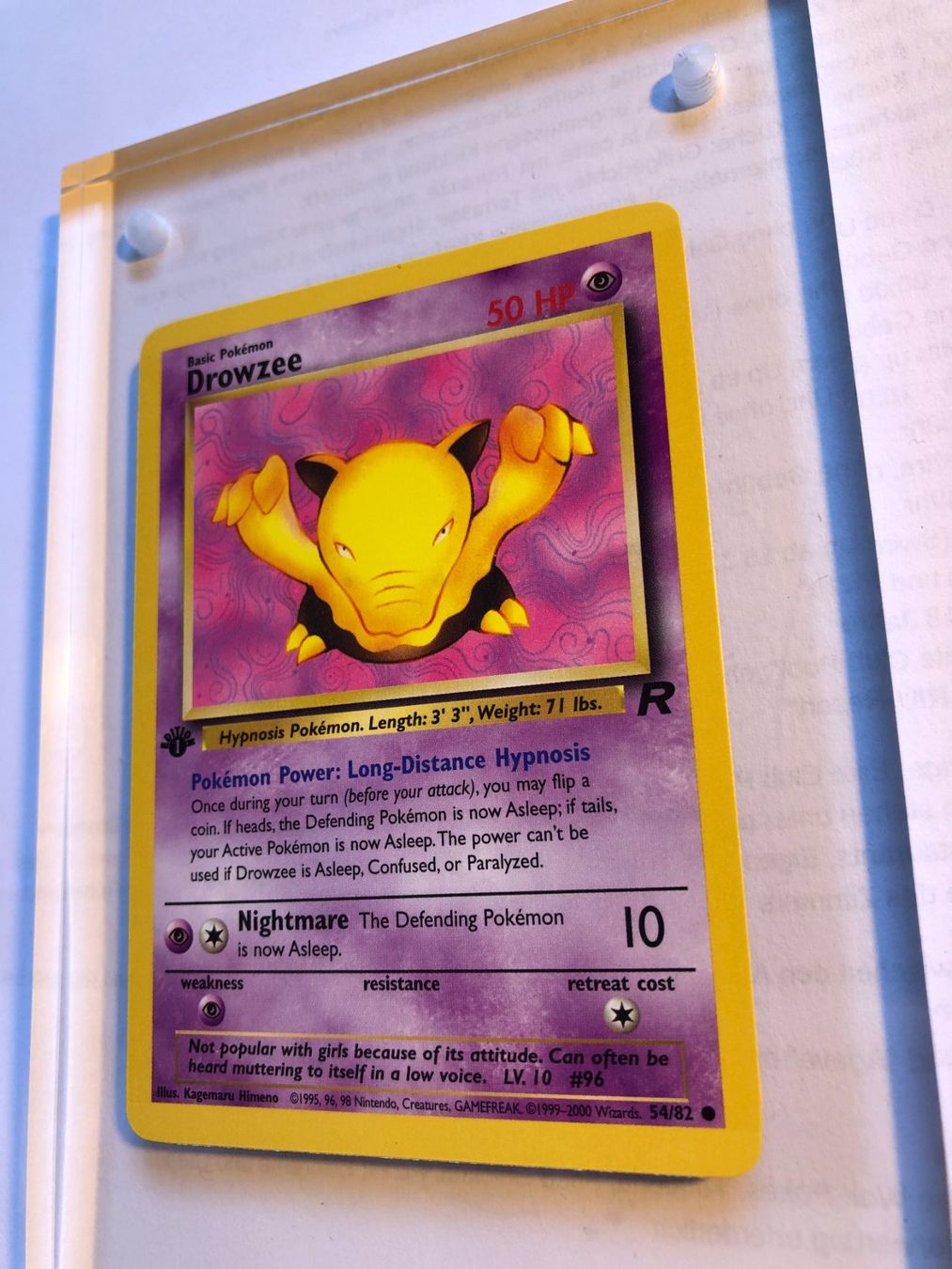 Cartes à collectionner: Drowzee 1st Team Rocket - MINT - ab 1.- – D'occasion à Giubiasco par dan_pr8b 2
