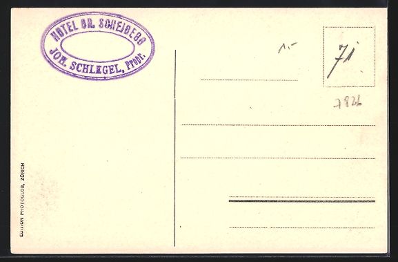 Cartoline postali: AK Grosse Scheidegg, Ansicht vom Gebirge – Usato da Berlin venduto da bartko-reher 1