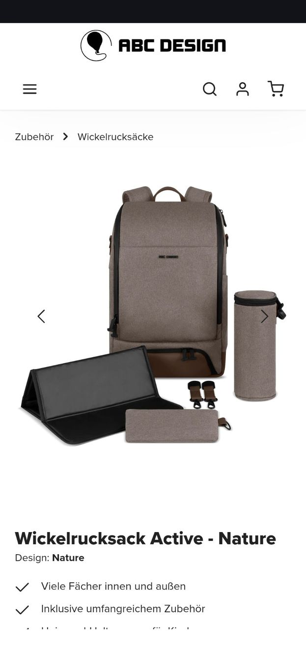 Sacs à dos: Wickelrucksack ABC Design Active - wie neu – D'occasion à Dübendorf par bar_cb7h 4