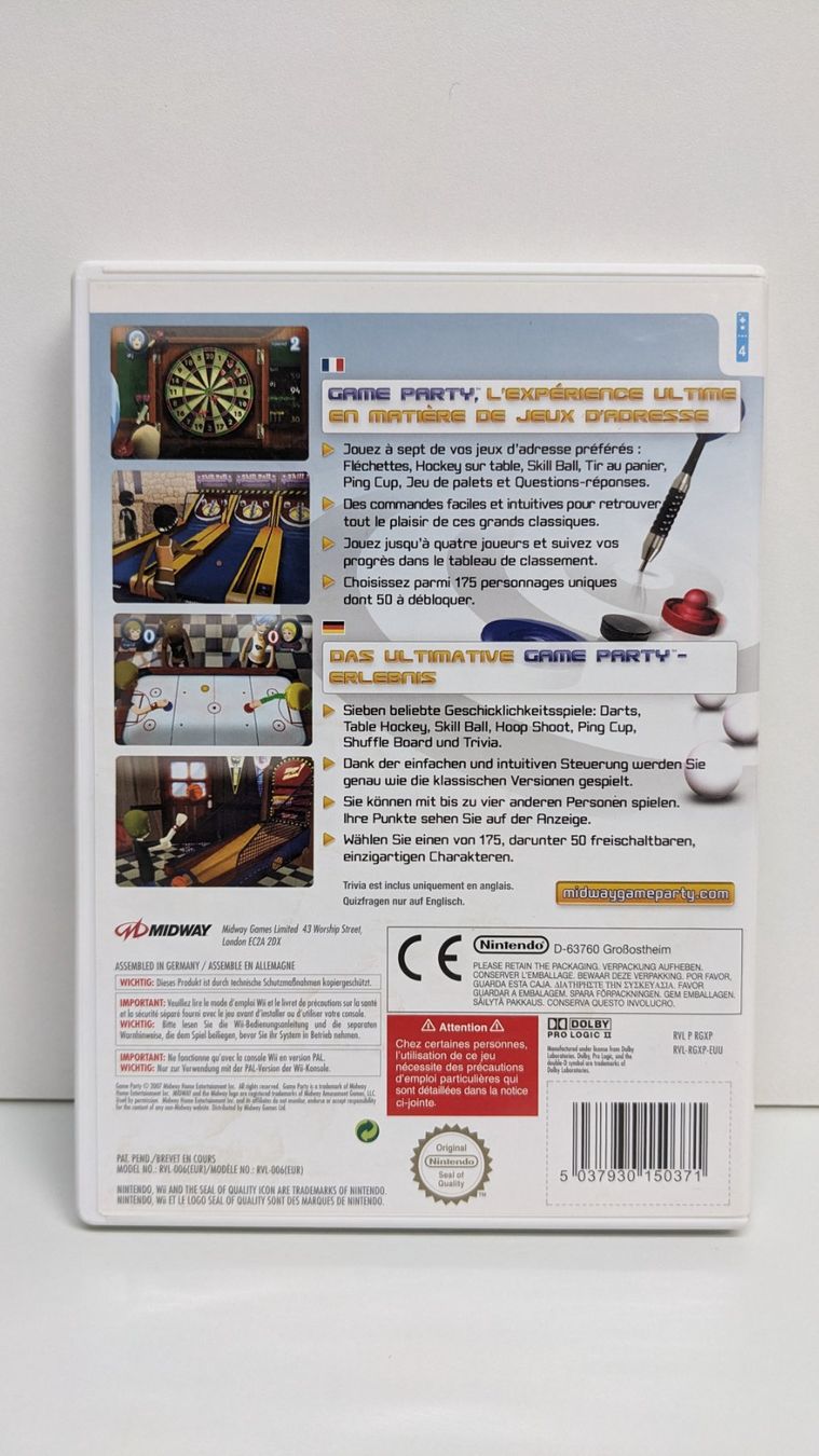 Nintendo Giochi: Game Party - Nintendo Wii – Usato da Menziken venduto da mame18 2